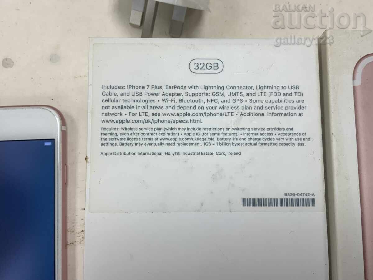 Licitație iPhone 7 Plus, Rose Gold, 32GB funcționează și este curățat, fără încărcător Licitație iPhone 7 Plus, Rose Gold, 32GB funcționează și este curățat, fără încărcător