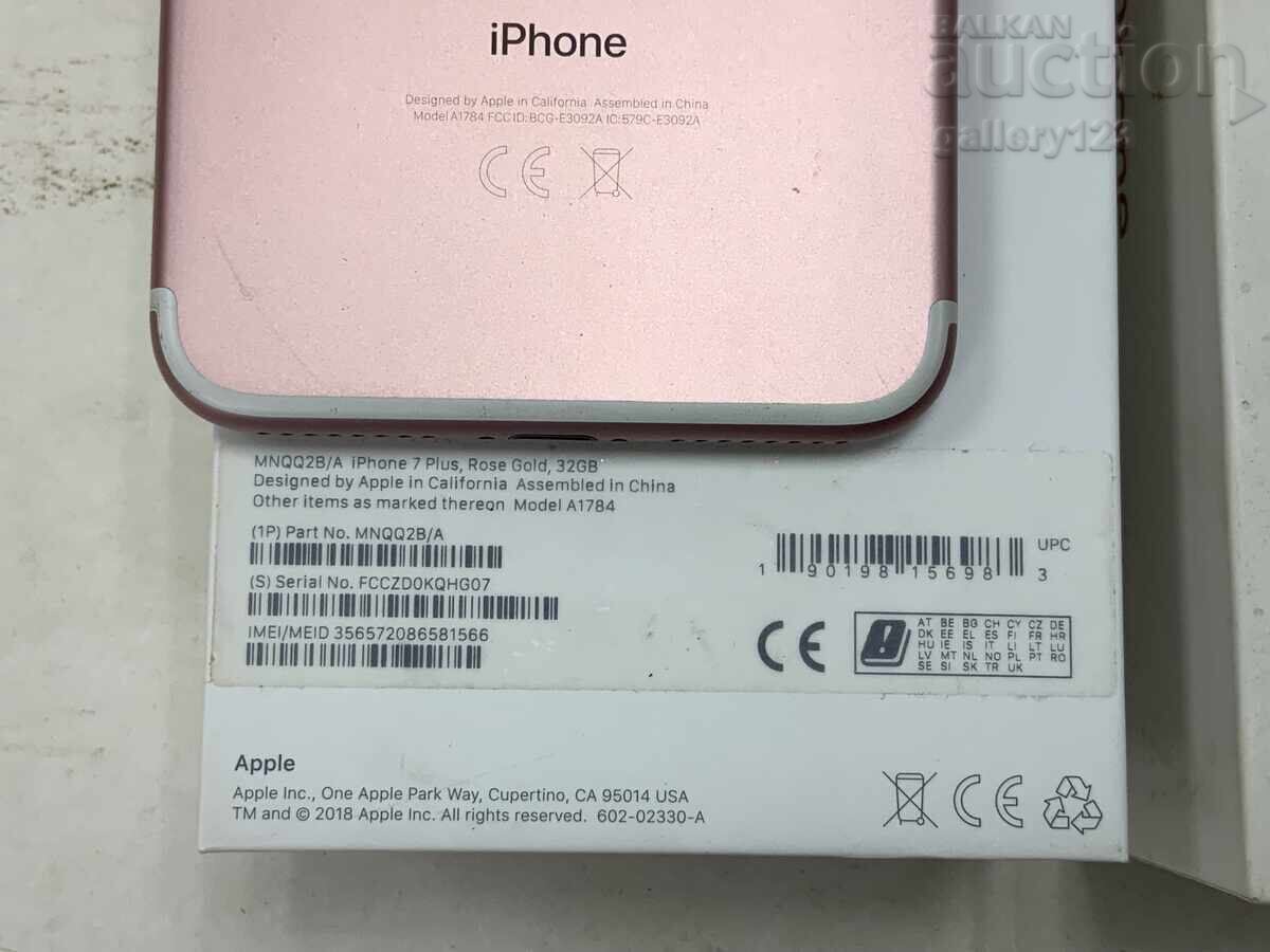 iPhone 7 Plus, Rose Gold, 32GB funcționează și este curățat, fără încărcător - 6 iPhone 7 Plus, Rose Gold, 32GB funcționează și este curățat, fără încărcător - 6