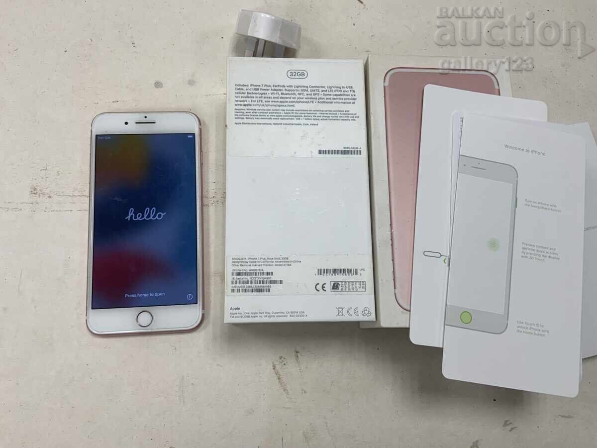 iPhone 7 Plus, Rose Gold, 32GB funcționează și este curățat, fără încărcător - 7 iPhone 7 Plus, Rose Gold, 32GB funcționează și este curățat, fără încărcător - 7