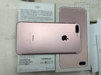 iPhone 7 Plus,Rose Gold,32GB работи и е изчистен без зарядно