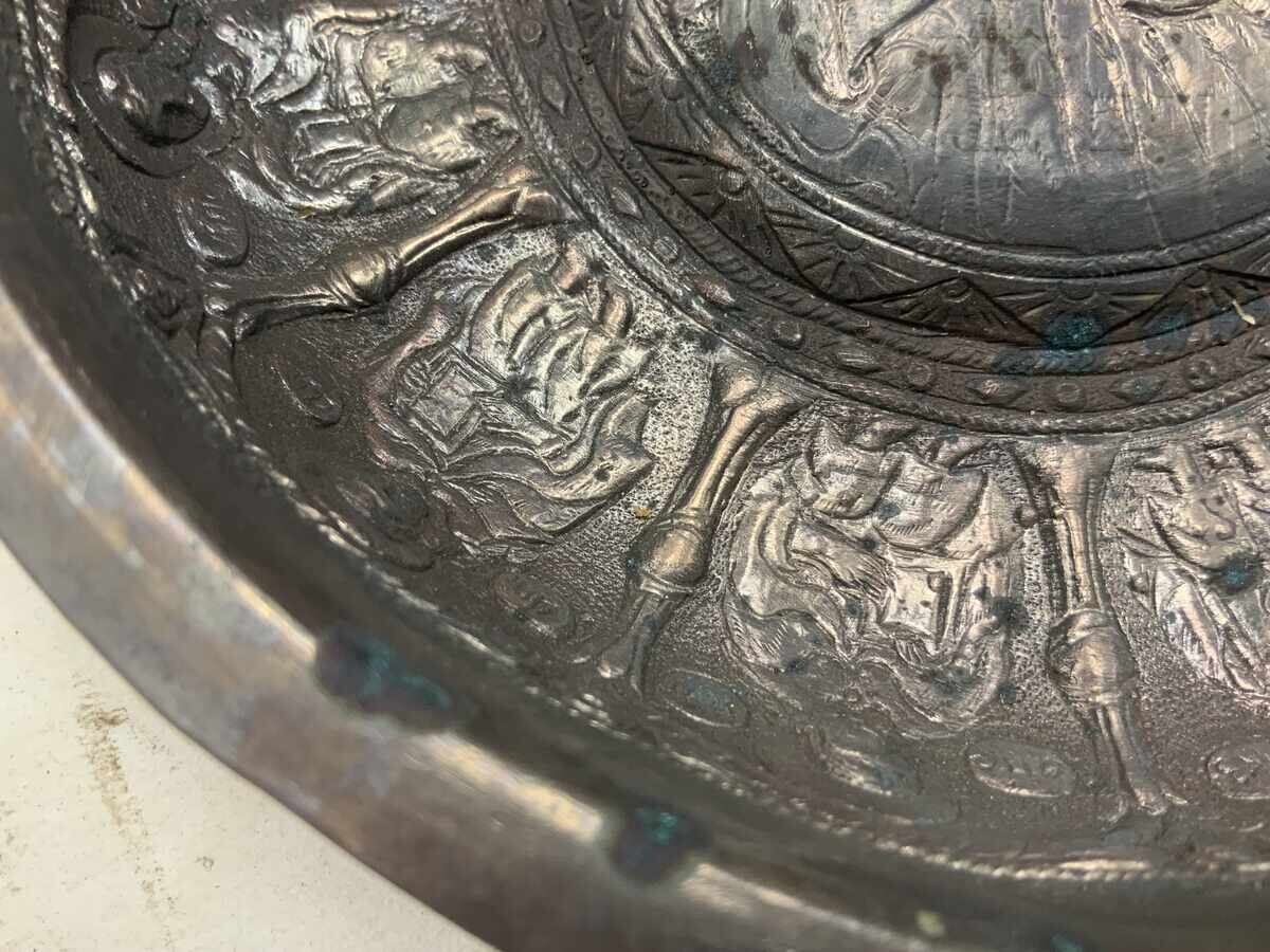 Религиозен тас мед посребрена Христос 12 Апостола - 5