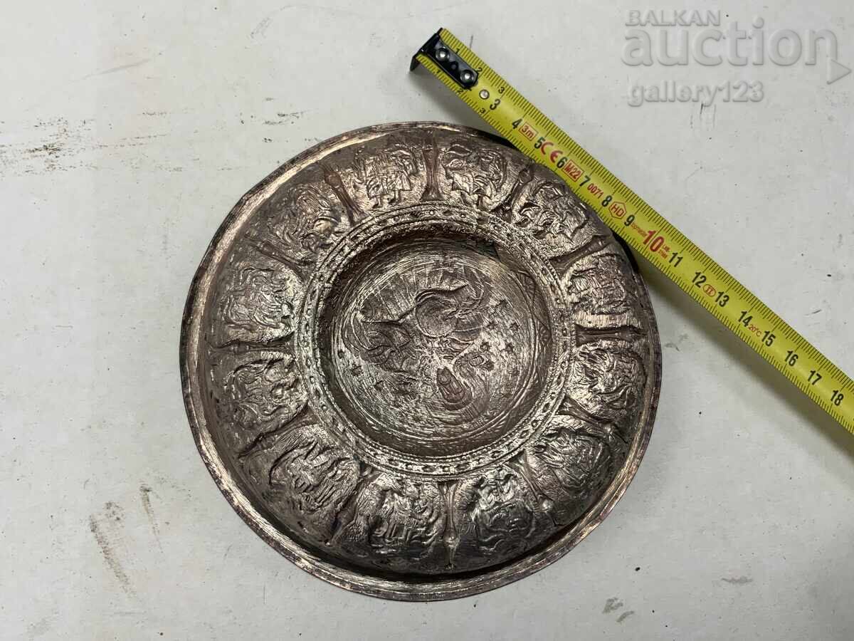 Религиозен тас мед посребрена Христос 12 Апостола - 6