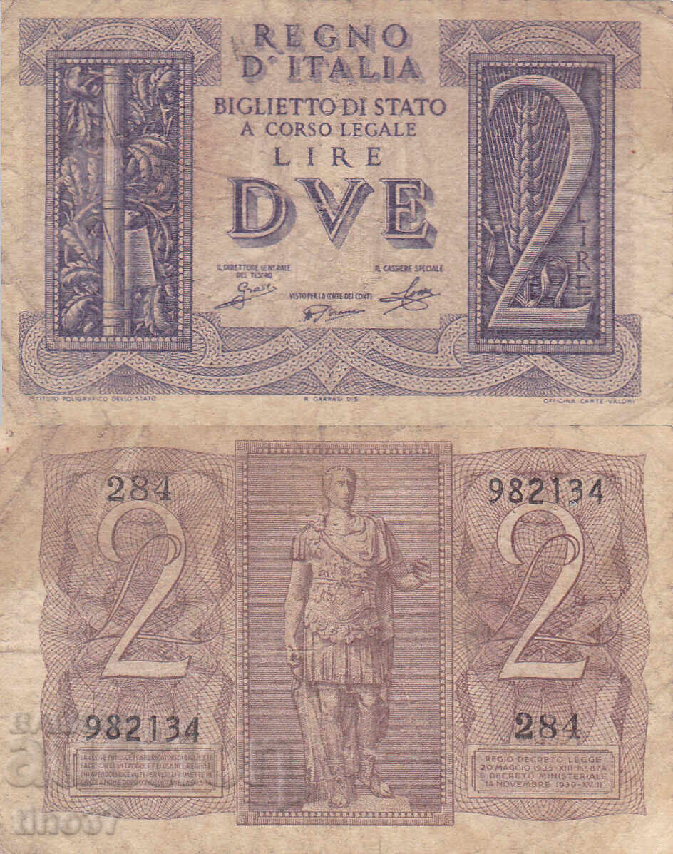 tino37 - ITALIA - 2 LIRE - 1939