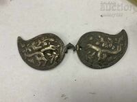 Αναγεννησιακή πόρπη με δίκεφαλο δράκο από χυτό μπρούτζο