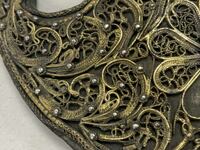 Сребро филигран позлата пафта единичка