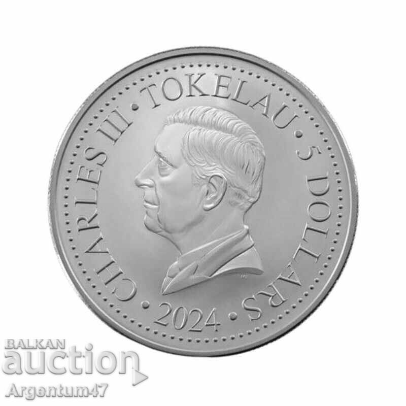 ΑΣΗΜΙ 1 OZ 2024 ΤΟΚΕΛΑΟΥ - ΜΟΥΣΤΑΝΓΚ με τιμή 147.99 BGN | € 75.67