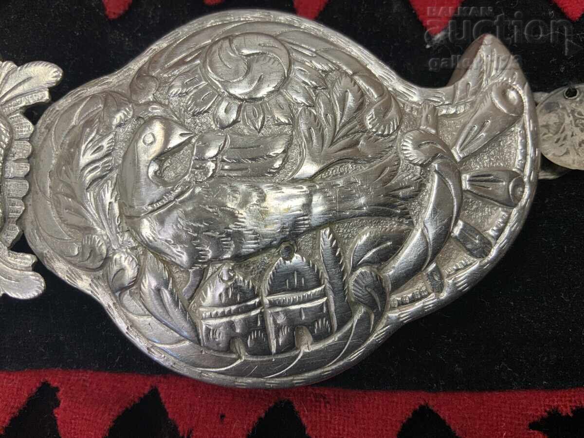 Доставка на Възрожденска пафта сребро сечан кована пилета