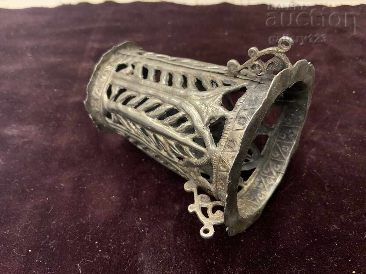 Licitație Candelă renaștere de casă argint sculptat forjat