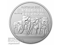 ARGINT 1 OZ 2022 AUSTRALIA - ELEFANȚI