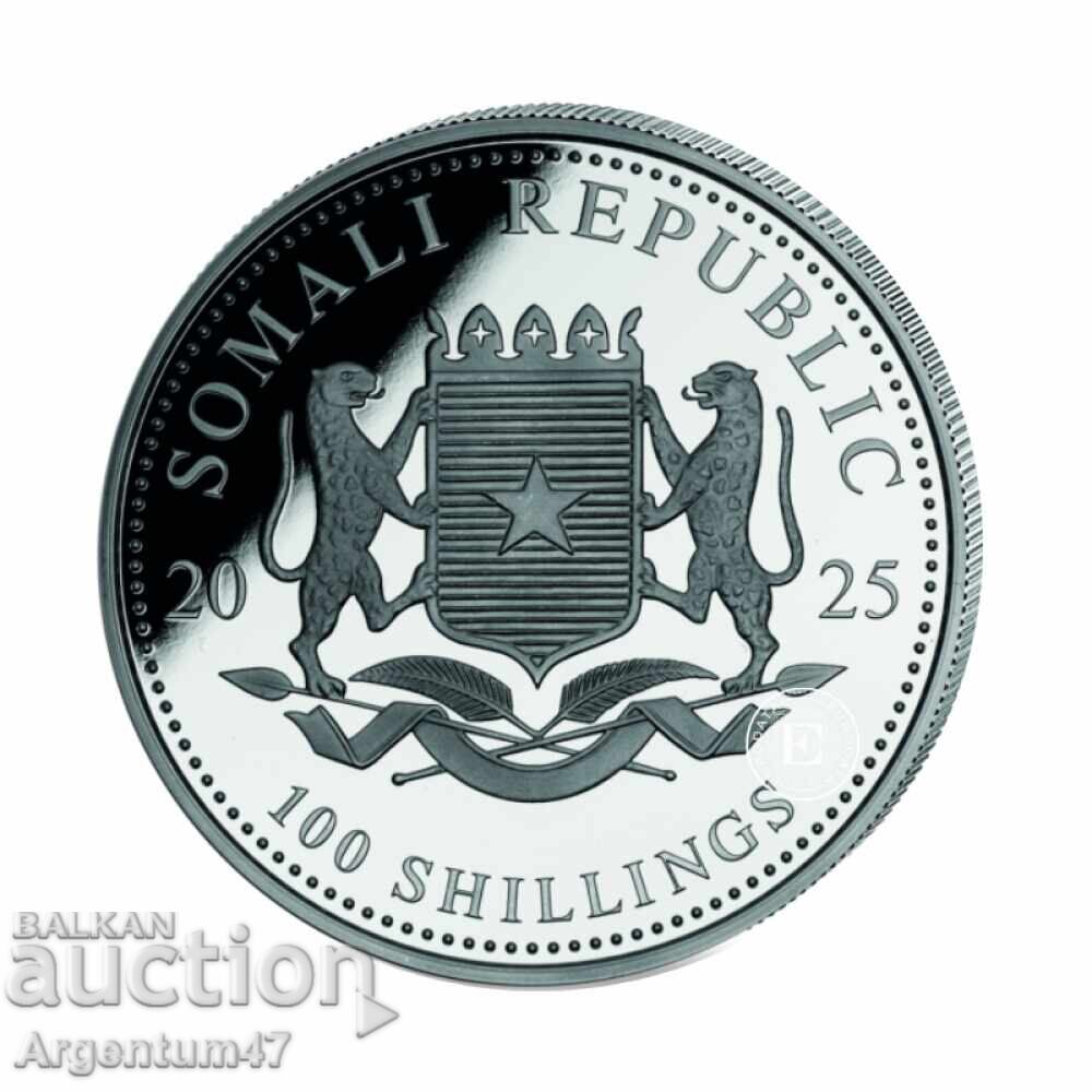 ΑΡΓΥΡΟΣ 1 OZ 2025 ΣΟΜΑΛΙΑ - ΛΕΟΠΑΡΔΟΣ με τιμή 157.99 BGN | € 80.78