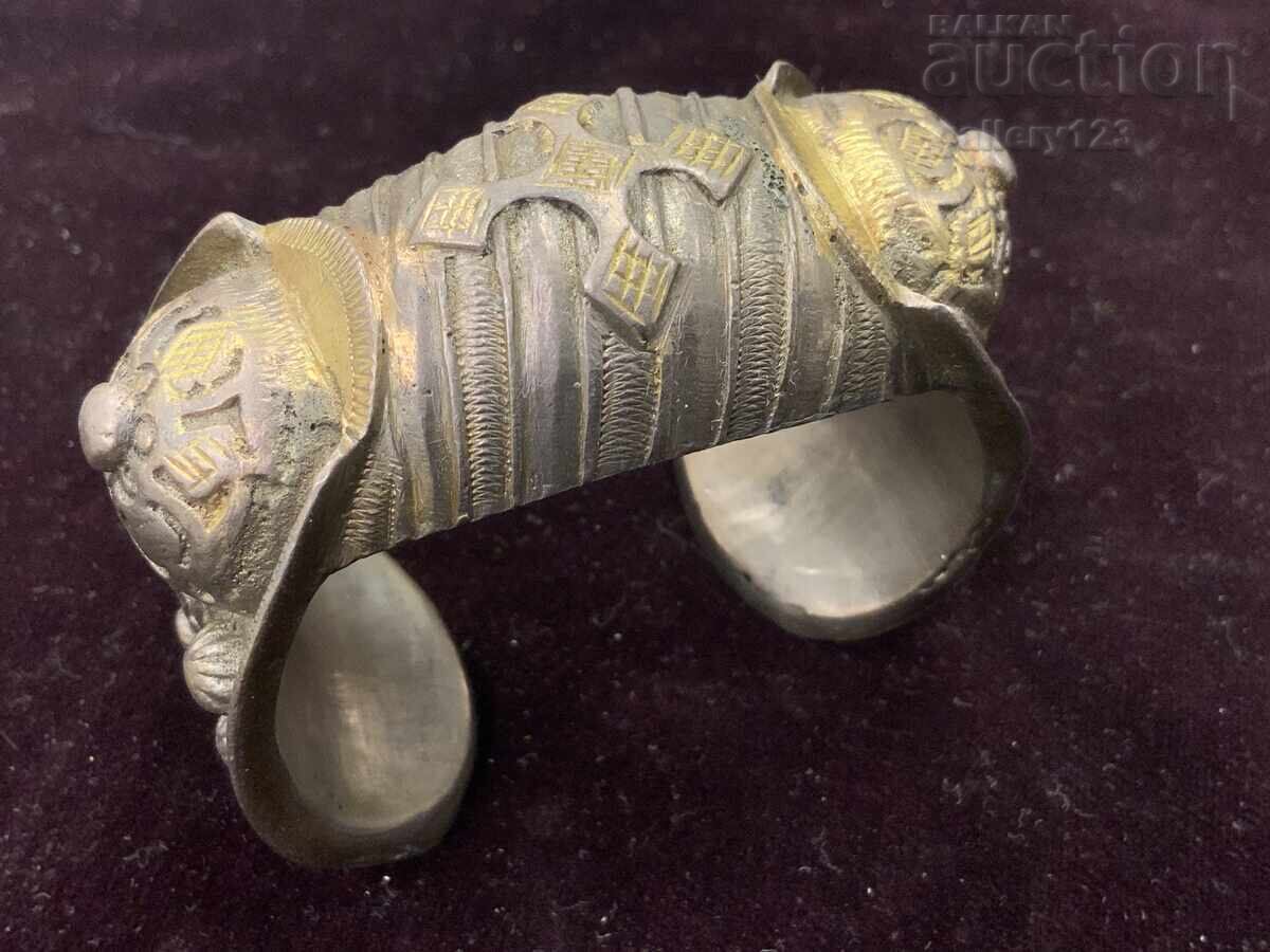 Brățară renascentistă argint filigran aur cruce Brățară renascentistă argint filigran aur cruce