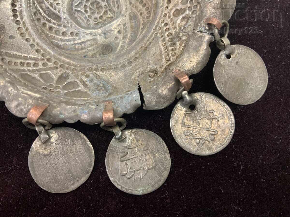 Αναγεννησιακό κόσμημα ασήμι σκαλιστό σφυρήλατο τουρκικά νομίσματα - 6 Αναγεννησιακό κόσμημα ασήμι σκαλιστό σφυρήλατο τουρκικά νομίσματα - 6