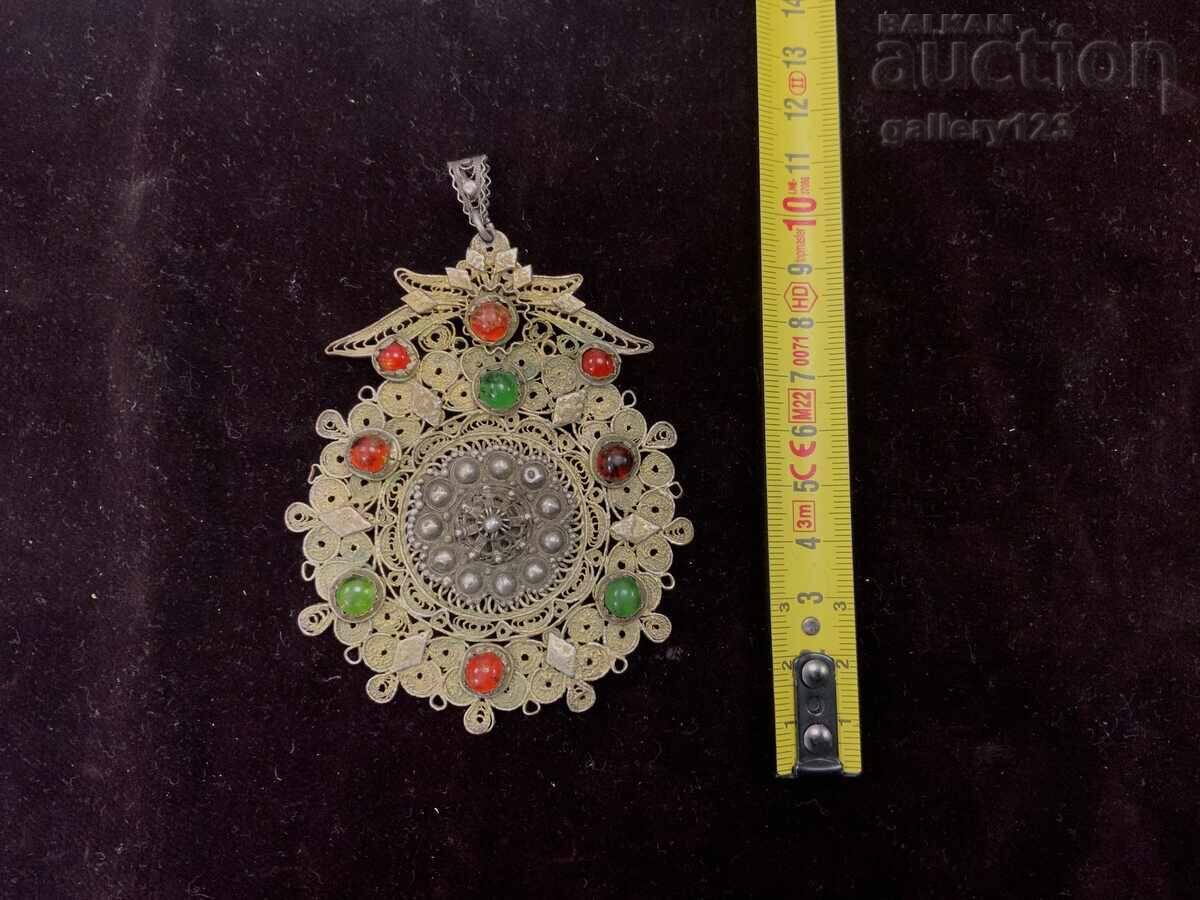 Възрожденски сребърен филигран накит позлата с цена 0.01 лв. | € 0.01