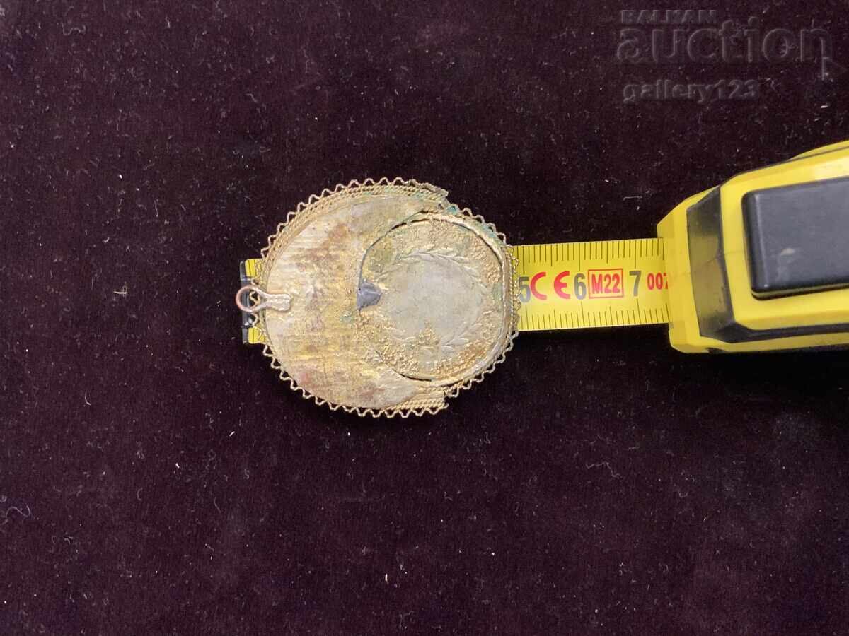 Livrarea Bijuterie argint filigran renascentist monedă aurită Livrarea Bijuterie argint filigran renascentist monedă aurită