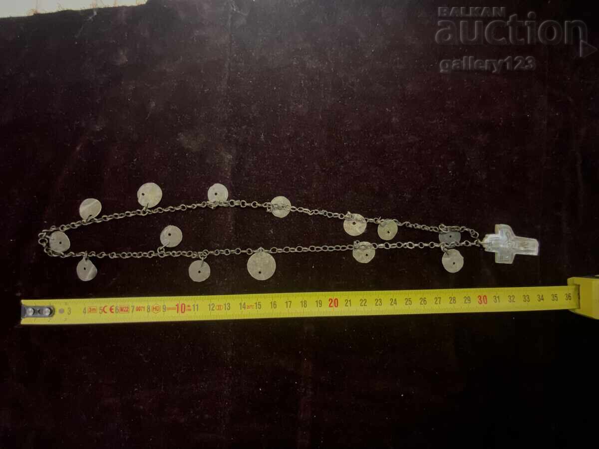 Възрожденски божигробски седефен кръст синджир с цена 0.01 лв. | € 0.01