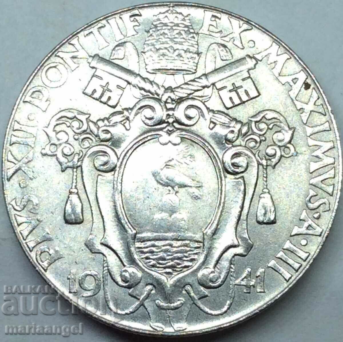 2 lire 1941 Vatican Ioan Botezătorul - 5