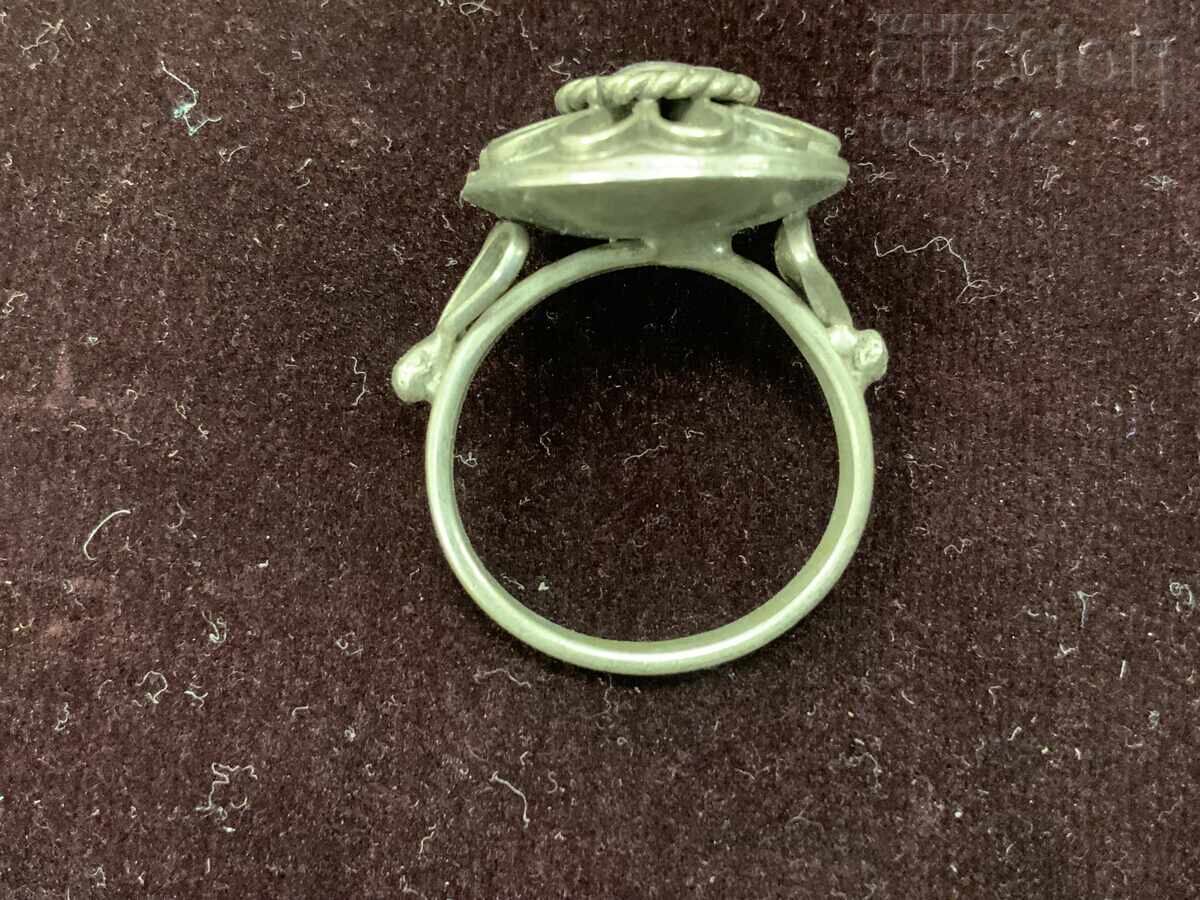 An old silver ring An old silver ring