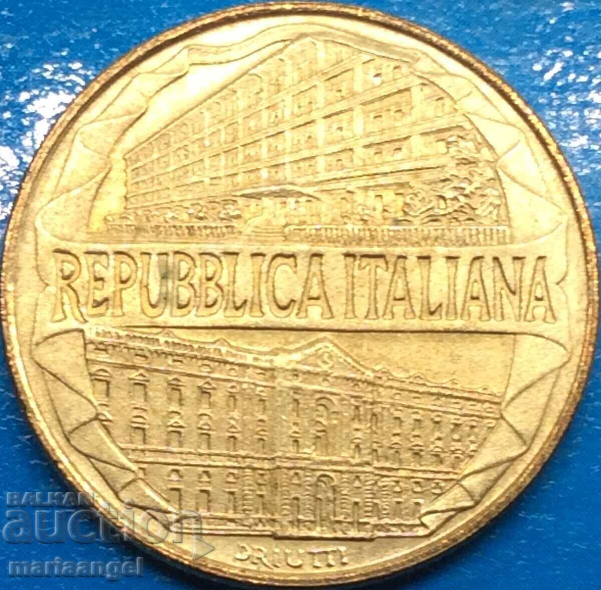 Delivery of 200 lira 1996 Italy 100 years - jubilee