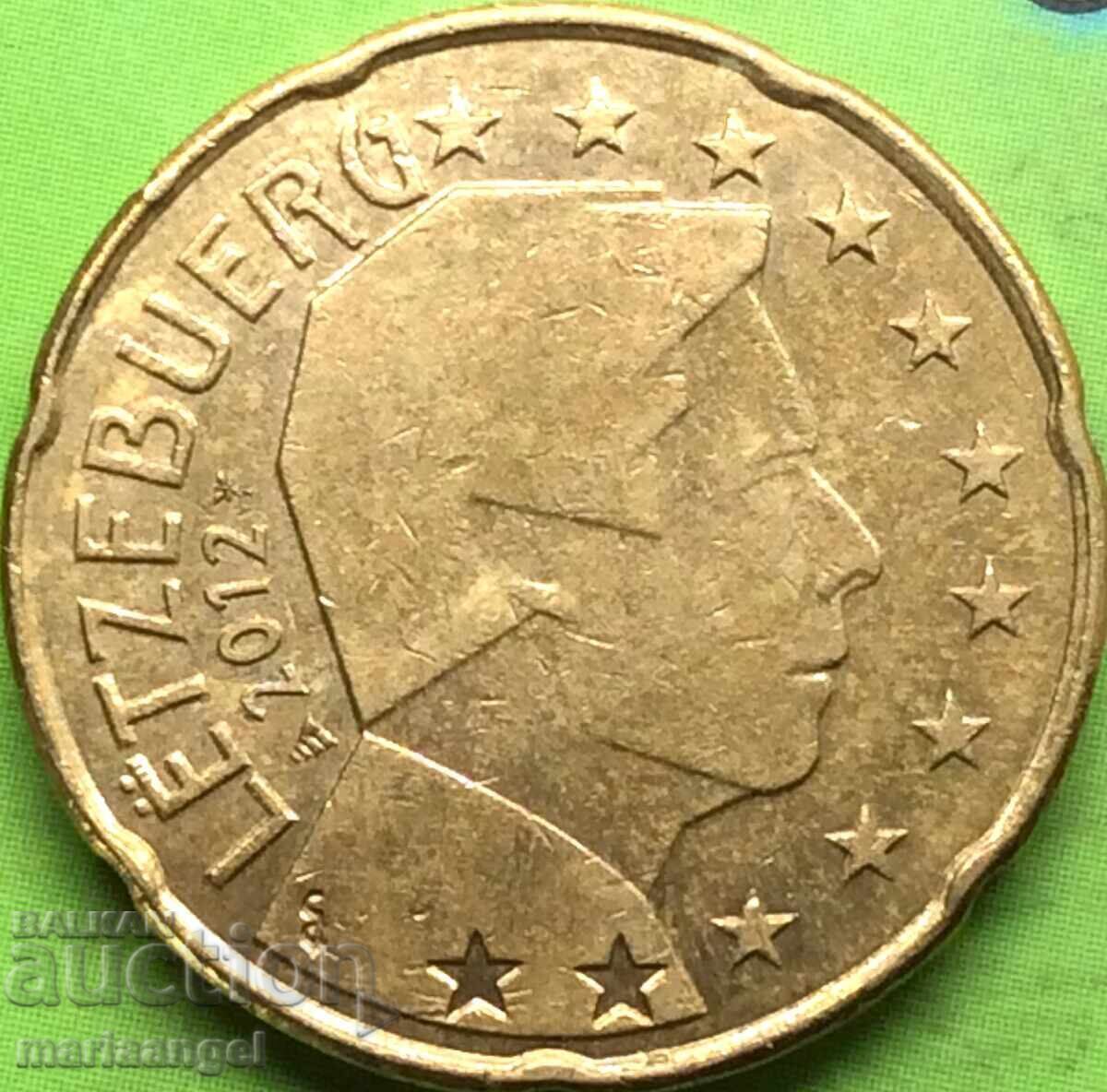 Auction 20 Euro Cent 2012 Luxembourg Auction 20 Euro Cent 2012 Luxembourg