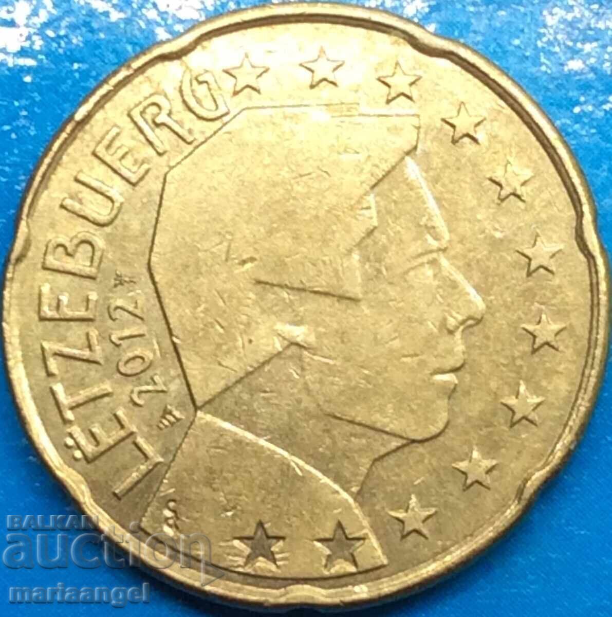 20 Euro Cent 2012 Luxembourg 20 Euro Cent 2012 Luxembourg