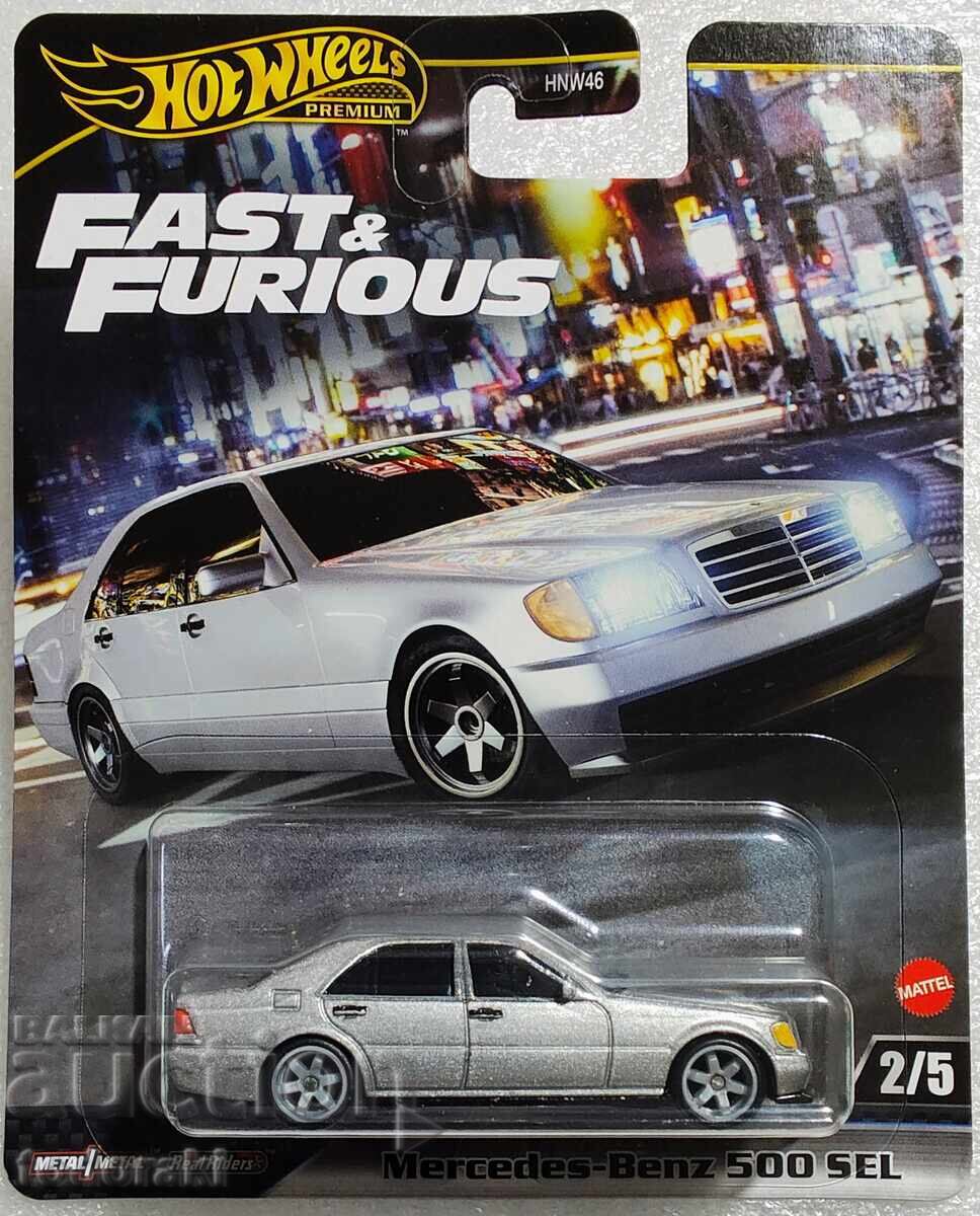 Hot Wheels Premium Mercedes Benz 500 SEL Hot Wheels 1:64