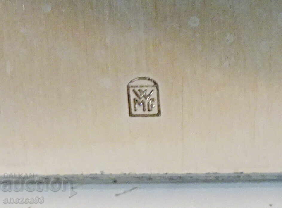 Ασημένιο τρίφωτο κηροπήγιο τριάδα WMF - 7