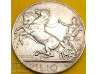 10 λίρες 1927 Ιταλία **FERT** Ασημένια πατίνα