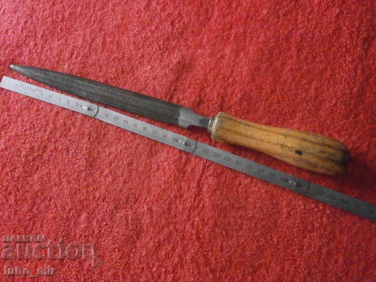 OLD SWISS METAL FILE - SEMI CIRCULAR - 6