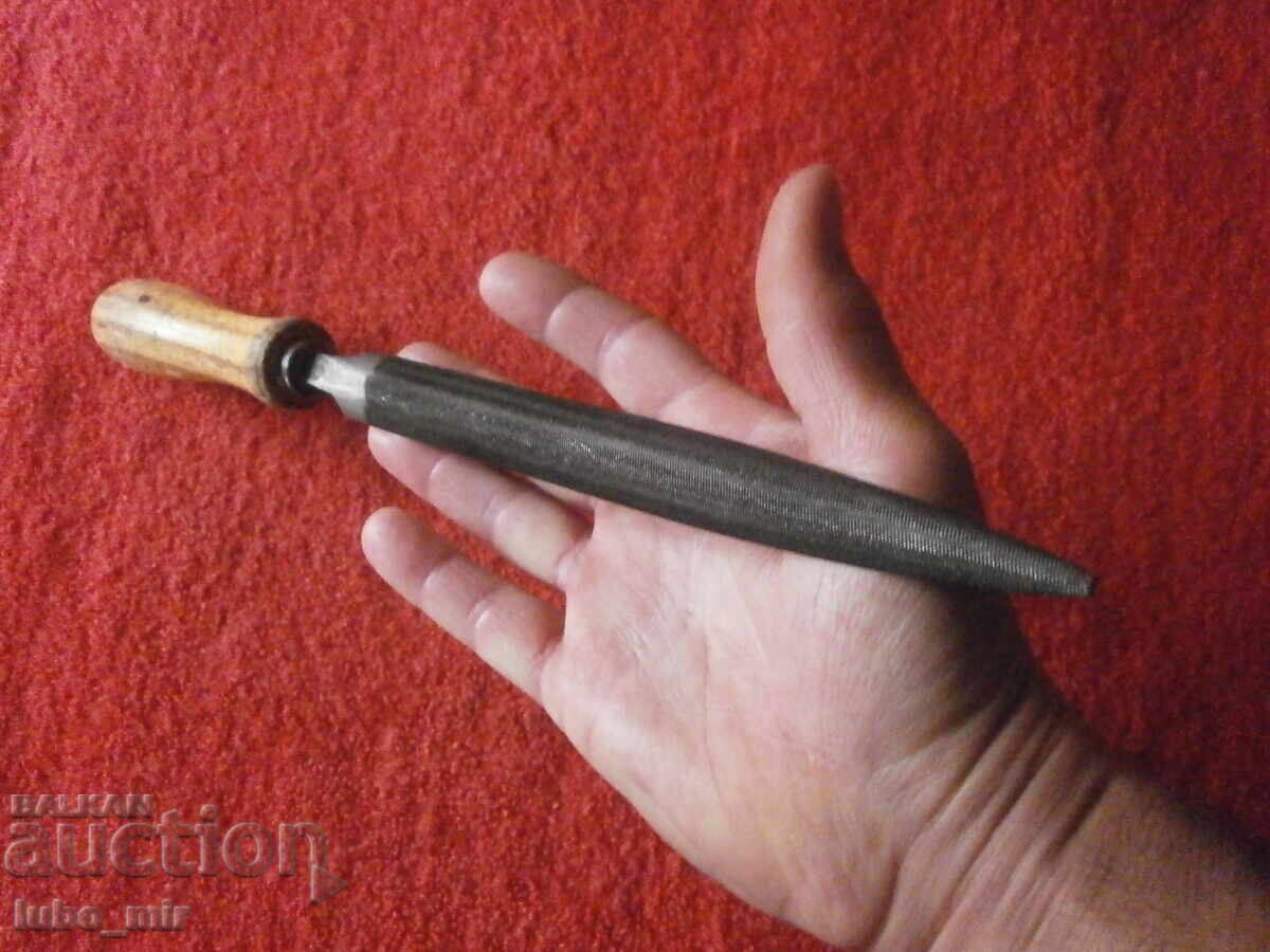 OLD SWISS METAL FILE - SEMI CIRCULAR