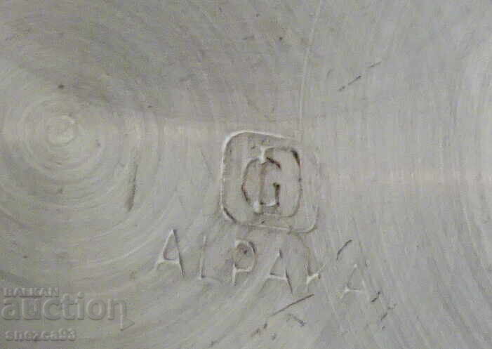 Silver-plated plates, relief, stamp, set of 7 pieces - 7