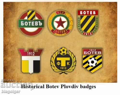 Παράδοση Παλαιό ποδοσφαιρικό σήμα - Τραkiya Πλόβντιβ - Μπότεφ Πλόντβιβ - 1970