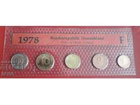 Germania - SET 1978 F-Stuttgart din 6 monede - mat-lucios