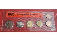 Germania - SET 1985 F-Stuttgart din 6 monede - mat-lucios