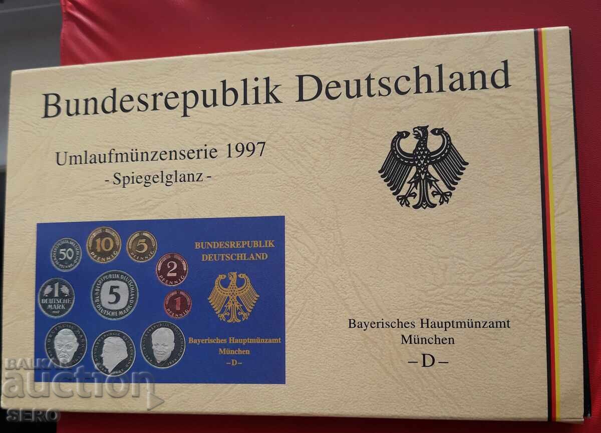 Germania SET 1997 D-München - 10 monede / 1x5 mărci, 3x2 mărci