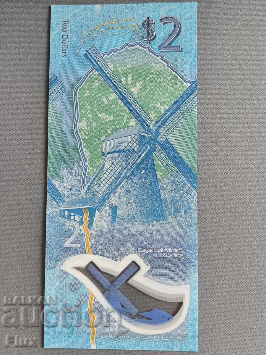 Банкнота - Барбадос - 2 долара UNC | 2022г. - 5 Банкнота - Барбадос - 2 долара UNC | 2022г. - 5