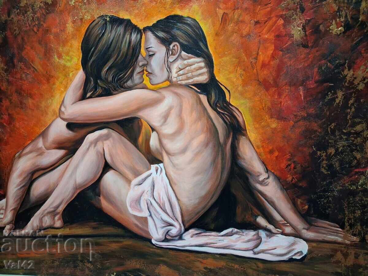 „Αγκαλιά“ - Σύγχρονος Βουλγαρικός πίνακας - 5