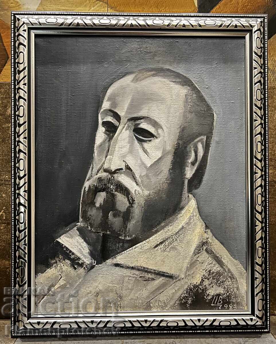 SELF-PORTRAIT UNIQUE PAINTING TSVETKO TSVETKOV OIL CANVAS SELF-PORTRAIT UNIQUE PAINTING TSVETKO TSVETKOV OIL CANVAS