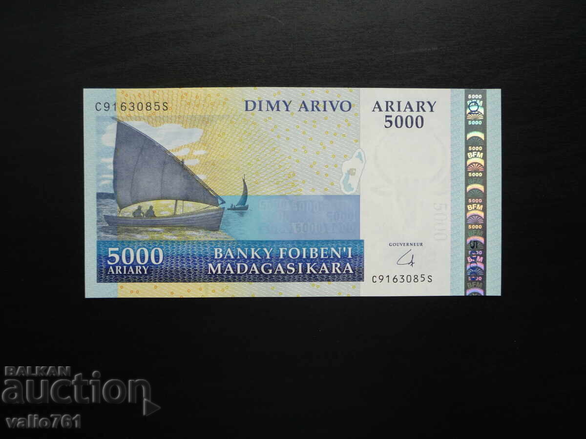 ΜΑΔΑΓΑΣΚΑΡ 5000 5.000 ΑΡΙΑΡΙ 2009 ΝΕΟ UNC