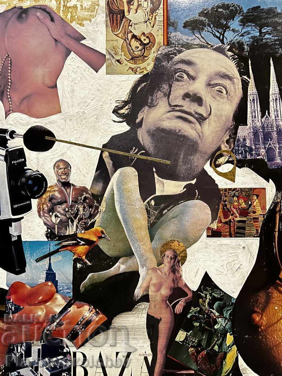 UNIQUE COLLAGE PAINTING SALVADOR DALI TSVYATKO TSVETKOV with price 0.01 BGN | € 0.01 UNIQUE COLLAGE PAINTING SALVADOR DALI TSVYATKO TSVETKOV with price 0.01 BGN | € 0.01