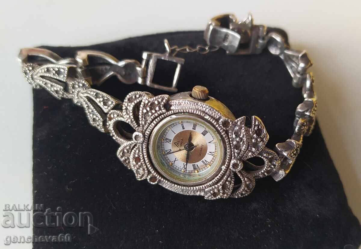 Vintage WINNER watch with a silver chain - 6