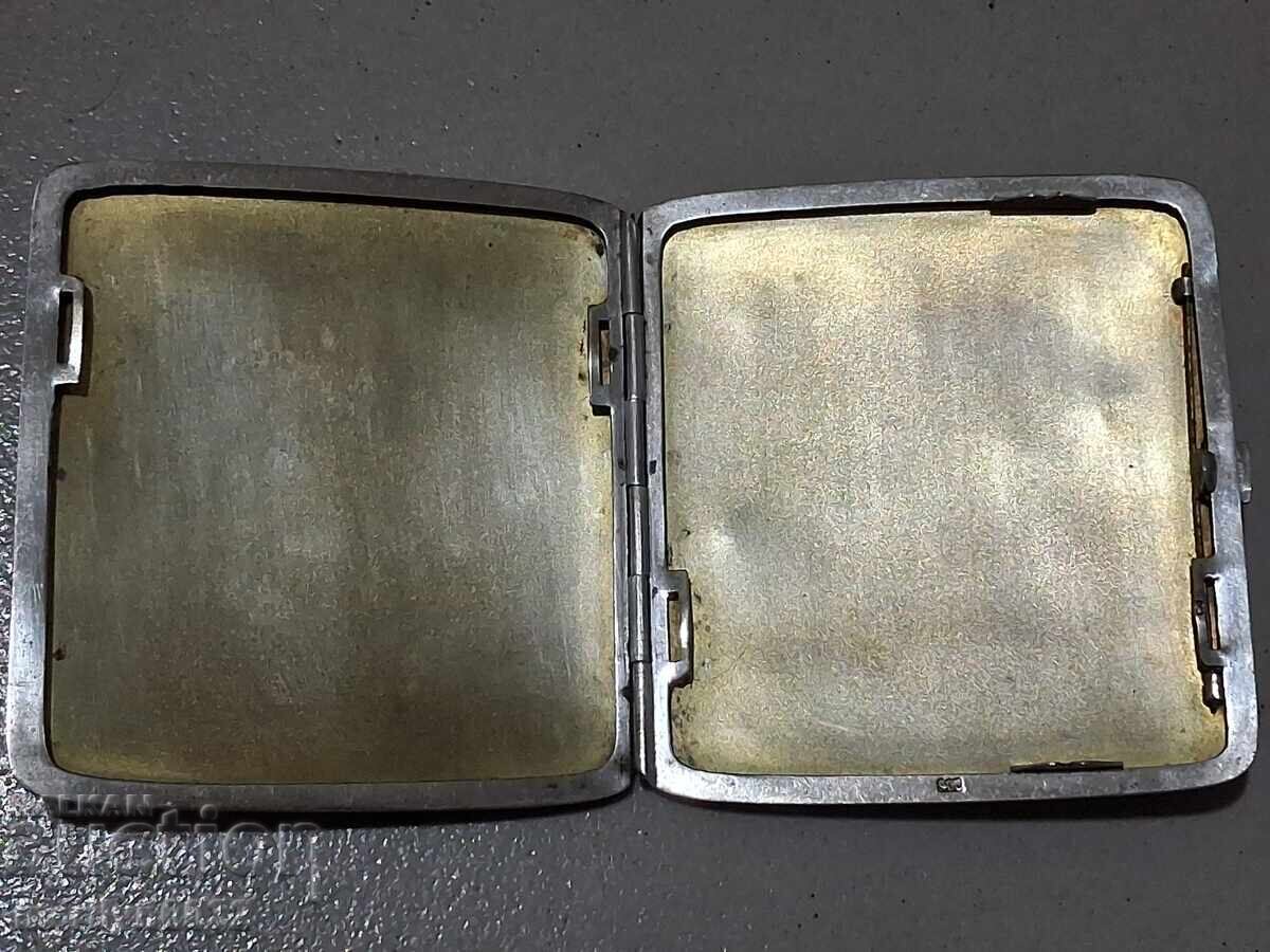 Ασημένια ταμπακέρα 900/1000 ασήμι με νιέλο 102,36 γρ - 6