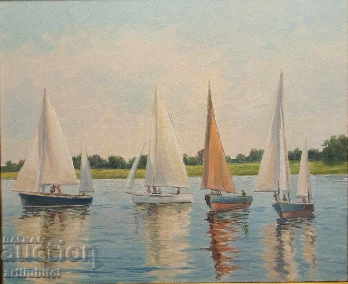 Anatoli Panagonov - oil paints on canvas, 51 x 59 cm with price 295.00 BGN | € 150.83