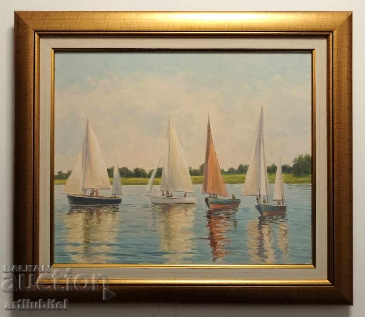 Anatoli Panagonov - oil paints on canvas, 51 x 59 cm