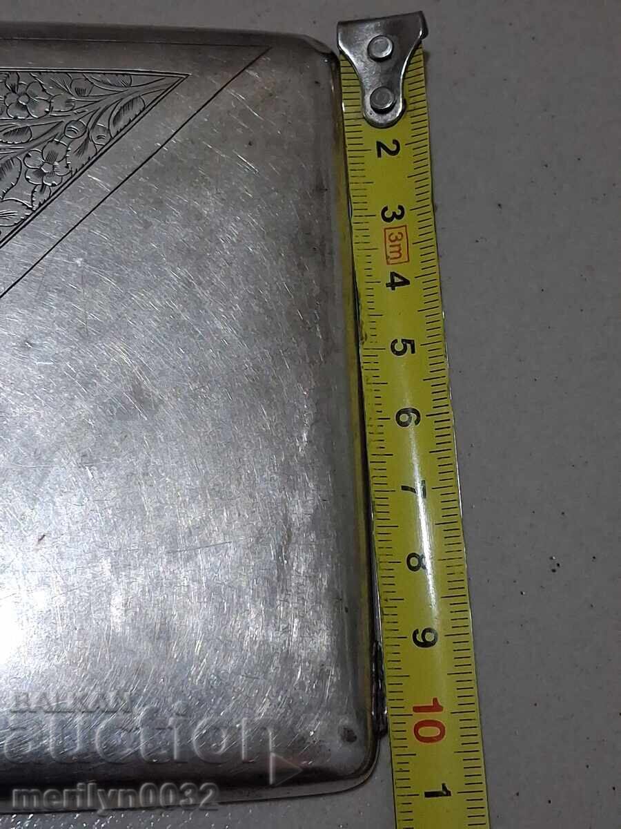 Доставка на Сребърна Табакера 875/1000 сребро 159,58 гр 1920-30год СССР Доставка на Сребърна Табакера 875/1000 сребро 159,58 гр 1920-30год СССР