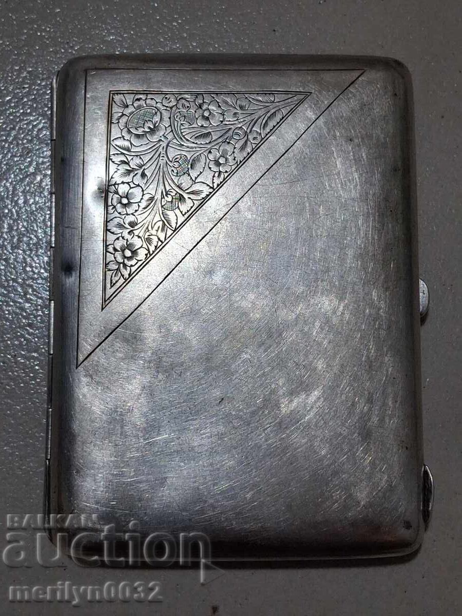 Сребърна Табакера 875/1000 сребро 159,58 гр 1920-30год СССР Сребърна Табакера 875/1000 сребро 159,58 гр 1920-30год СССР