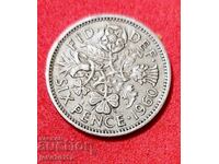 Великобритания -  6 пенса от 1960 година