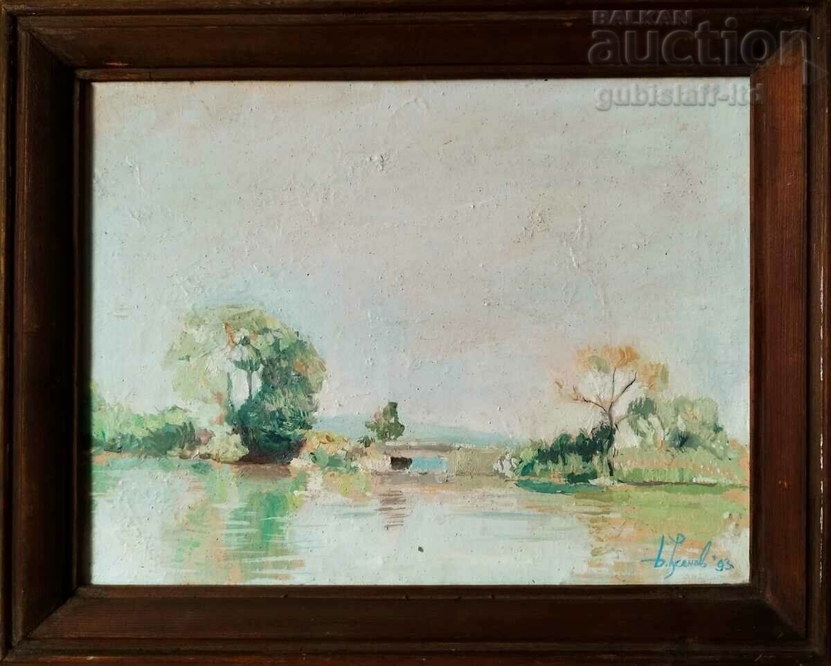 Pictură, peisaj, 1993, art. B. Rusenov (1946-2015)