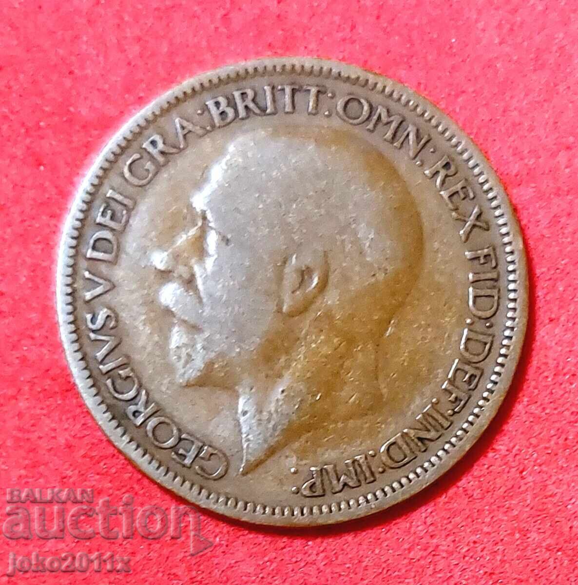 Ηνωμένο Βασίλειο - 1/2 πένες του 1927 με τιμή 0.01 BGN | € 0.01 Ηνωμένο Βασίλειο - 1/2 πένες του 1927 με τιμή 0.01 BGN | € 0.01