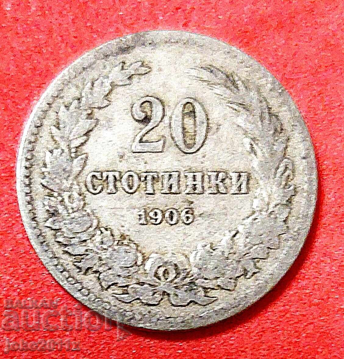 20 stotinki from 1906