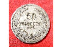 20 stotinki din 1906